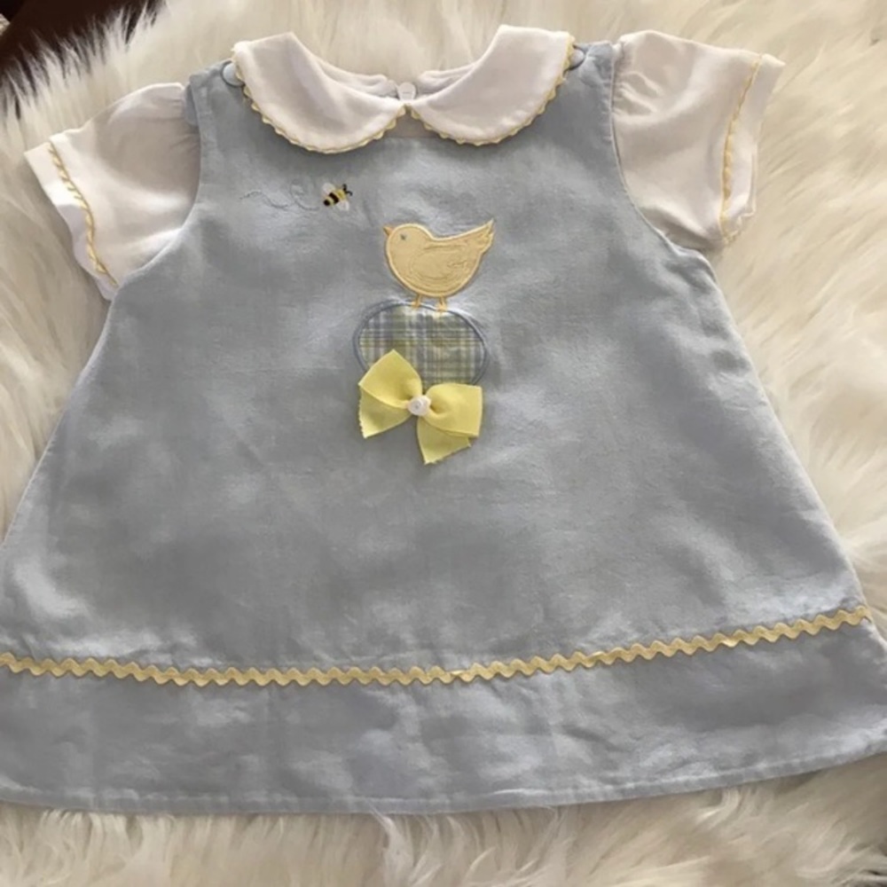 🐣 Reversible Easter jumper, shirt, bloomers. 🐰💐